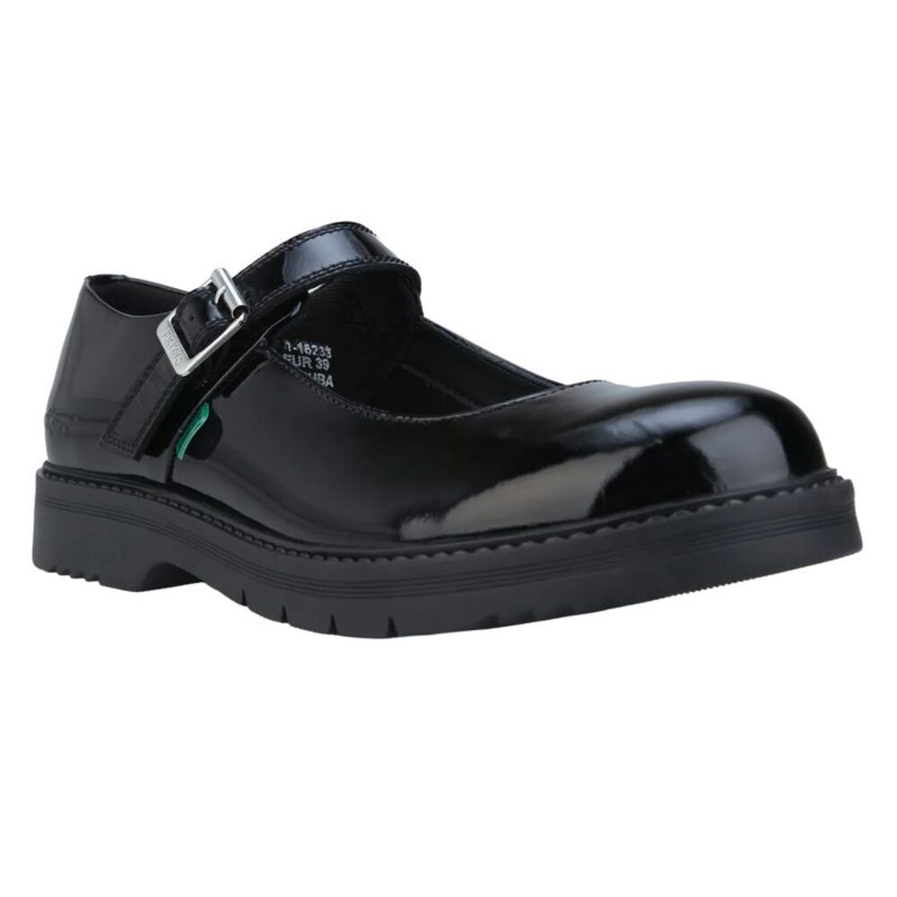 Kickers Womens/Ladies Finley Patent Shoes / Black